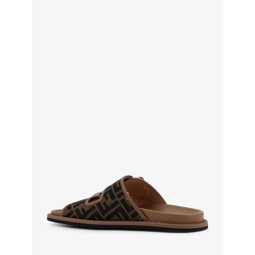 Fendi Men Feel Sandals In Ff Jacquard Fabric - Picture 3 of 5